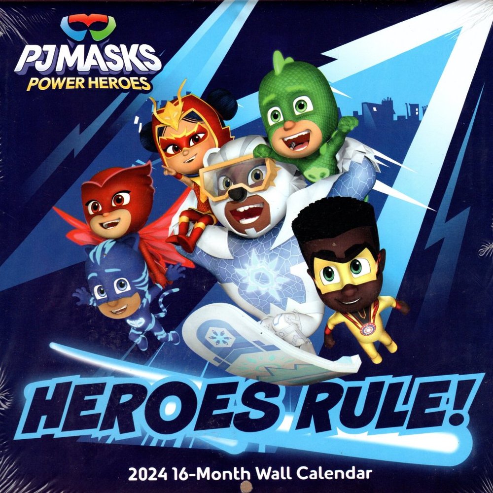 PJ Masks - Power Heroes - 16 Month 2024 Wall Calendar